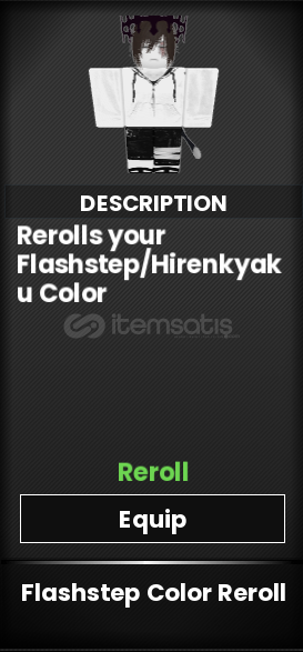 Flashstep Color Reroll 20x - Type Soul Flashstep Color Reroll 20x - Type Soul
