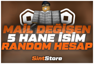 ✨5 Hane garanti Hesap (kullanıcı adı)