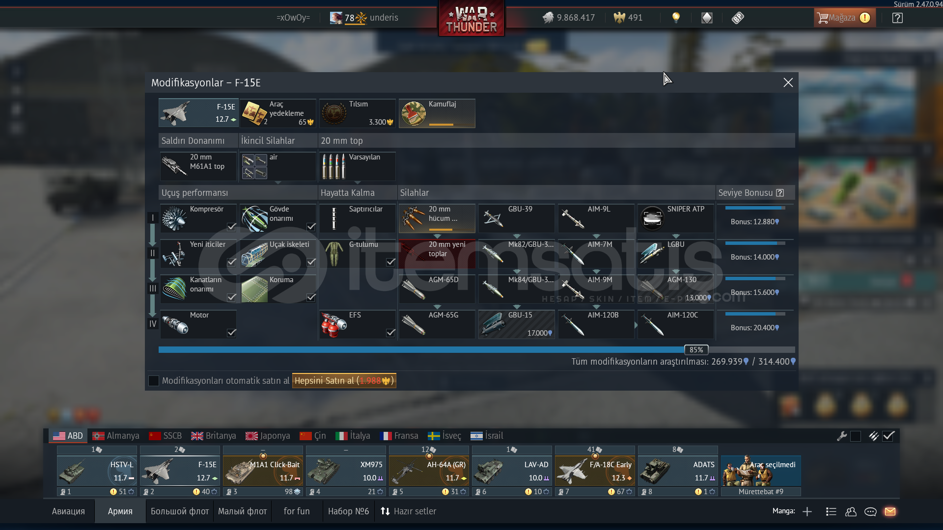 F15E ADATS HSTV-L M1A1 CLİCK BAİT F/A-18C EARLY F15E ADATS HSTV-L M1A1 CLİCK BAİT F/A-18C EARLY