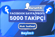 FACEBOOK 5.000 SAYFA & PROFİL TAKİPÇİ / GARANTİLİ
