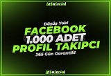 ⭐Facebook 1.000 Adet Profil Takipçi