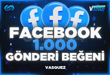 ⭐ Facebook 1000 Gönderi Beğeni ⭐