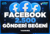 ⭐ Facebook 2500 Gönderi Beğeni ⭐