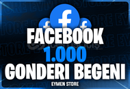 ⭐ Facebook 1000 Gönderi Beğeni