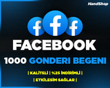 ⭐FACEBOOK 1000 GÖNDERİ BEĞENİ | KALİTELİ⭐