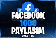 ⭐ Facebook 1000 Paylaşım