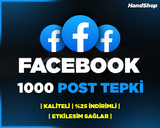 ⭐FACEBOOK 1000 POST TEPKİ | KALİTELİ⭐