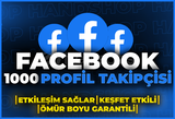 ⭐[GARANTİLİ] 1000 FACEBOOK PROFİL TAKİPÇİ⭐