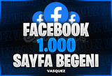 ⭐ Facebook 1000 Sayfa Beğeni ⭐