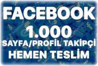 Facebook 1.000 Sayfa / Profil Takipçi