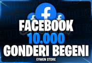 ⭐ Facebook 10.000 Gönderi Beğeni