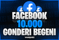 ⭐ Facebook 10.000 Gönderi Beğeni ⭐