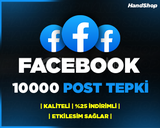 ⭐FACEBOOK 10000 POST TEPKİ | KALİTELİ⭐