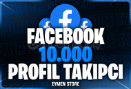 ⭐ Facebook 10.000 Profil Takipçi