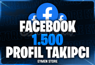 ⭐ Facebook 1500 Profil Takipçi