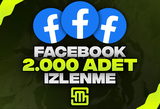 ✨FaceBook 2.000 Adet İzlenme!