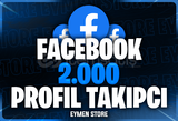 ⭐Facebook 2000 Profil Takipçi⭐