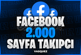 ⭐ Facebook 2000 Sayfa Takipçi ⭐