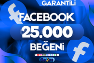FACEBOOK 25.000 GÖNDERİ BEĞENİ / GARANTİLİ