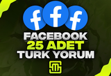 ✨FaceBook 25 Adet Özel Türk Yorum!