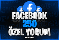 ⭐ Facebook 250 Özel Yorum ⭐