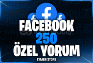 ⭐ Facebook 250 Özel Yorum