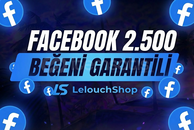 ⭐FACEBOOK⭐ 2.500 Beğeni Paketi