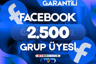 FACEBOOK 2.500 GRUP ÜYE / GARANTİLİ