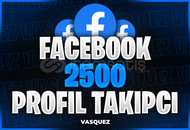 ⭐ Facebook 2500 Profil Takipçi ⭐