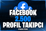 ⭐Facebook 2500 Profil Takipçi⭐