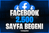 ⭐ Facebook 2500 Sayfa Beğeni ⭐