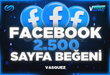 ⭐ Facebook 2500 Sayfa Beğeni ⭐