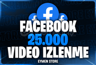 ⭐ Facebook 25.000 Video İzlenme