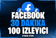 ⭐Facebook 30 Dakika 100 Canlı Yayın İzleyici