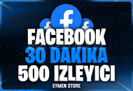 ⭐Facebook 30 Dakika 500 Canlı Yayın İzleyici