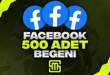 ✨FaceBook 500 Adet Beğeni!