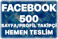 Facebook 500 Sayfa / Profil Takipçi