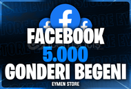 ⭐ Facebook 5000 Gönderi Beğeni