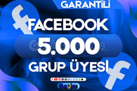FACEBOOK 5.000 GRUP ÜYE / GARANTİLİ