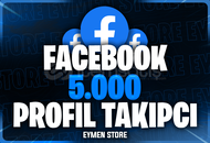 ⭐Facebook 5000 Profil Takipçi