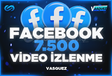 ⭐ Facebook 7500 Video İzlenme ⭐