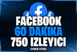 ⭐Facebook 60 Dakika - 750 Canlı İzleyici 