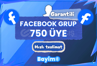 FACEBOOK 750 GRUP ÜYE / GARANTİLİ