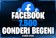 ⭐ Facebook 7500 Gönderi Beğeni