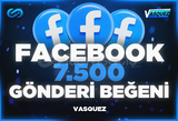 ⭐ Facebook 7500 Gönderi Beğeni ⭐