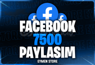 ⭐ Facebook 7500 Paylaşım