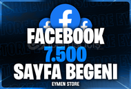 ⭐ Facebook 7500 Sayfa Beğeni