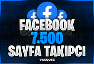 ⭐ Facebook 7500 Sayfa Takipçi ⭐
