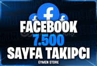 ⭐ Facebook 7500 Sayfa Takipçi