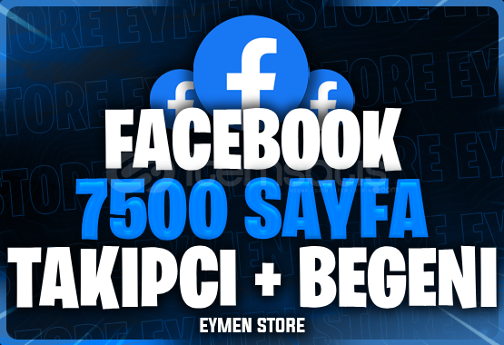 ⭐ Facebook 7500 Sayfa Takipçi + Beğeni ⭐ Facebook 7500 Sayfa Takipçi + Beğeni